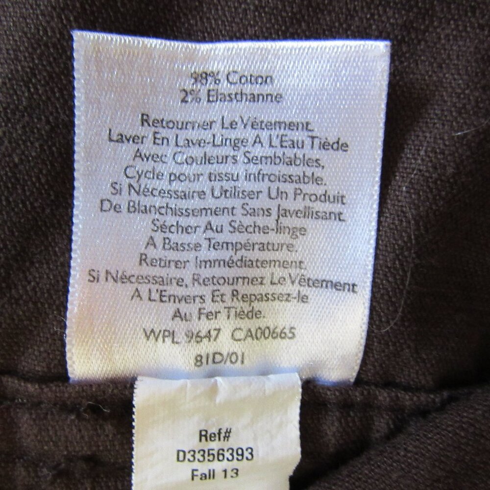 Eddie Bauer Brown Corduroy XL Women's Button Long Sleeve Collared Jacket - Picture 3 of 4